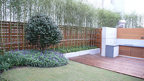簡單雅緻的住宅庭園